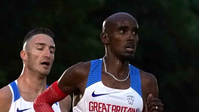 Mo Farah no pudo asegurarse un lugar en los Juegos Olímpicos de Tokio cuando corrió 10,000 m en Birmingham